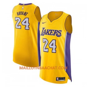 Maillot NBA Los Angeles Lakers Kobe Bryant 24 Nike 2017-18 Jaune Swingman - Homme